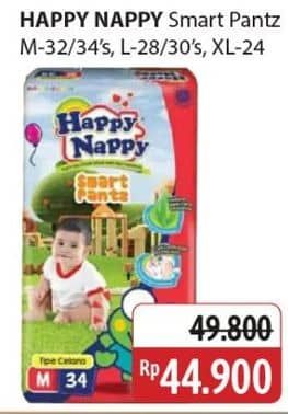 Promo Harga Happy Nappy Smart Pantz Diaper M32, M34, L28, L30, XL24 24 pcs - Alfamidi