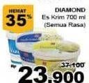 Promo Harga DIAMOND Ice Cream All Variants 700 ml - Giant