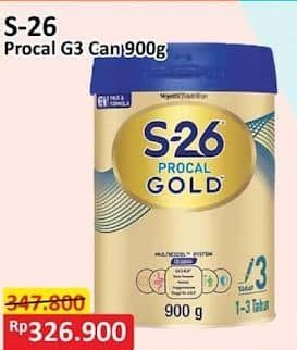 Promo Harga S26 Procal Gold Susu Pertumbuhan Vanilla 900 gr - Alfamart