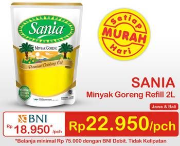 Promo Harga SANIA Minyak Goreng 2 ltr - Indomaret