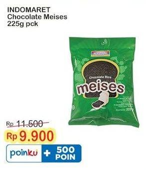 Promo Harga Indomaret Meises Chocolate 225 gr - Indomaret