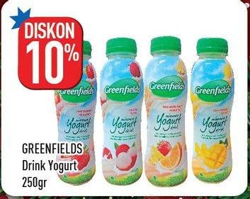 Promo Harga GREENFIELDS Yogurt Drink 250 ml - Hypermart