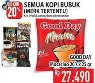 Promo Harga Good Day Instant Coffee 3 in 1 per 20 sachet 25 gr - Hypermart