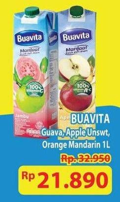 Promo Harga Buavita Fresh Juice Guava, Apple, Orange 1000 ml - Hypermart