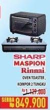 Promo Harga SHARP / MASPION Oven Toaster / RINNAI Kompor 2 Tungku  - Hypermart