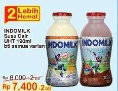 Promo Harga INDOMILK Susu Cair Botol All Variants 190 ml - Indomaret