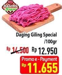 Promo Harga Daging Giling Sapi Spesial per 100 gr - Hypermart