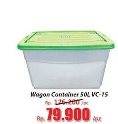 Promo Harga LION STAR Wagon Container VC-15 50000 ml - Hari Hari