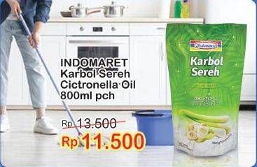 Promo Harga INDOMARET Karbol Sereh Citronella Oil 800 ml - Indomaret