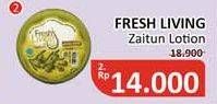 Promo Harga FRESH LIVING Zaitun Lotion 80 gr - Alfamidi