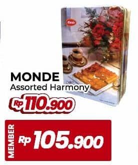 Promo Harga Monde Assortment Cookies Harmony 850 gr - Yogya