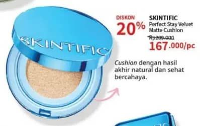 Promo Harga Skintific Perfect Stay Velvet Matte Cushion 11 ml - Guardian