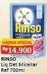 Promo Harga Rinso Detergent Matic Liquid Micellar Soft 700 ml - Alfamart