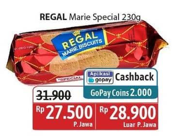 Promo Harga Regal Marie Special Quality 230 gr - Alfamidi