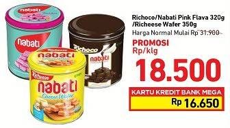 Promo Harga Nabati Richoco / Wafer Pink Lava / Richeese Wafer  - Carrefour