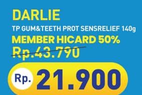 Promo Harga Darlie Toothpaste Gum Teeth Protect Sensitivity Relief 140 gr - Hypermart