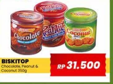 Promo Harga Biskitop Biskuit Chocolate, Peanut, Coconut 350 gr - Yogya