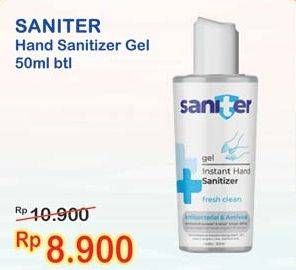 Promo Harga SANITER Gel Instant Hand Sanitizer 50 ml - Indomaret