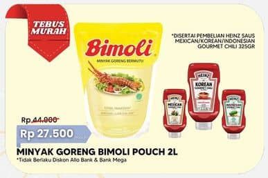 Promo Harga Bimoli Minyak Goreng 2000 ml - Carrefour