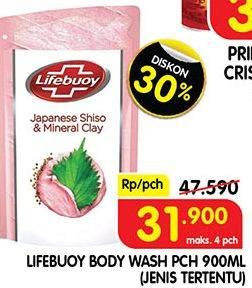 Promo Harga LIFEBUOY Body Wash 900 ml - Superindo