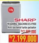 Promo Harga SHARP ES-F950P-GY | Washing Machine  - Hypermart