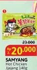 Promo Harga Samyang Hot Chicken Ramen Jjajang 140 gr - Alfamidi