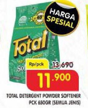Promo Harga TOTAL Detergent Softener Harum Lemon 700 gr - Superindo
