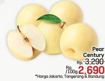 Promo Harga Pear Century per 100 gr - LotteMart
