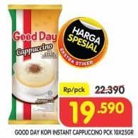 Promo Harga Good Day Cappuccino per 10 sachet 25 gr - Superindo
