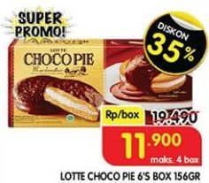 Promo Harga Lotte Chocopie Marshmallow per 6 pcs 26 gr - Superindo