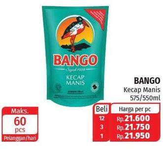 Promo Harga BANGO Kecap Manis 575 ml - Lotte Grosir