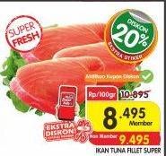 Promo Harga Tuna Fillet per 100 gr - Superindo