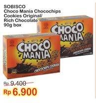 Promo Harga CHOCO MANIA Choco Chip Cookies Original, Rich Choco 90 gr - Indomaret