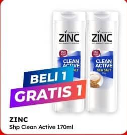 Promo Harga Zinc Shampoo Clean Active 170 ml - Alfamart