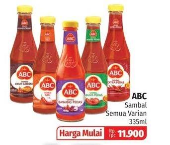 Promo Harga ABC Sambal All Variants 335 ml - Lotte Grosir