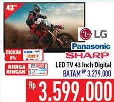 Promo Harga LG / Panasonic / Sharp Led TV 43"  - Hypermart