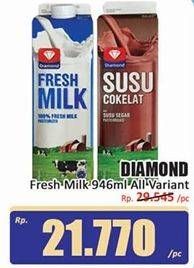 Promo Harga Diamond Fresh Milk 946 ml - Hari Hari