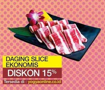 Promo Harga Daging Sapi Slice per 100 gr - Yogya