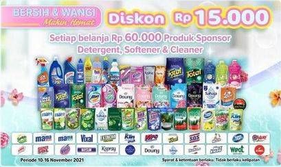 Produk Sponsor Detergen, Softener & Cleaner