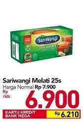 Promo Harga Sariwangi Teh Melati 25 pcs - Carrefour