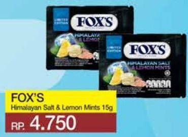 Promo Harga FOXS Himalayan Salt & Lemon Mints 15 gr - Yogya