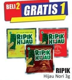 Promo Harga RIPIK HIJAU Nori 3 gr - Hari Hari