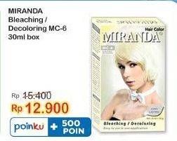 Promo Harga Miranda Hair Color MC6 Bleaching 30 ml - Indomaret