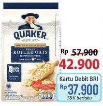 Promo Harga Quaker Oatmeal Rolled Oats 800 gr - Alfamart