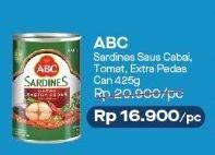 Promo Harga ABC Sardines Saus Cabai, Tomat, Extra Pedas 425 gr - Alfamart
