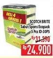 Promo Harga 3M SCOTCH BRITE Sabut Spon Ecopack ID-30P5 5 pcs - Hypermart