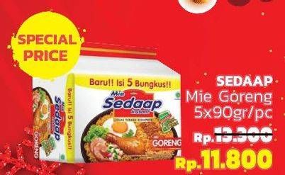 Promo Harga SEDAAP Mie Goreng Original per 5 pcs 90 gr - LotteMart