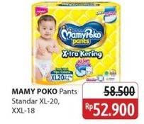Promo Harga Mamy Poko Pants Xtra Kering XL20, XXL18 18 pcs - Alfamidi