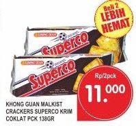 Promo Harga KHONG GUAN Superco Coklat per 2 pcs 138 gr - Superindo
