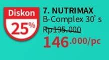 Promo Harga Nutrimax B Complex 30 pcs - Guardian